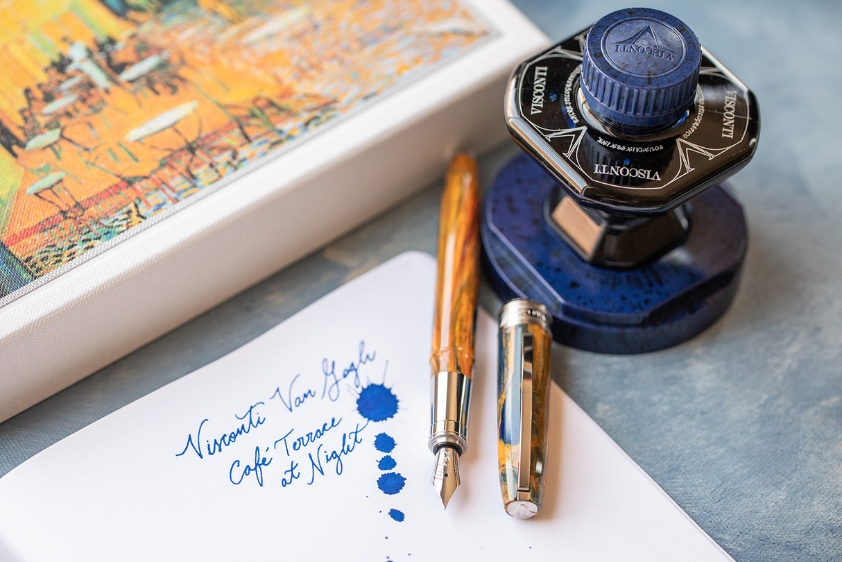 Visconti Van Gogh Impressionist Café Terrace at Night - Fountain Pen