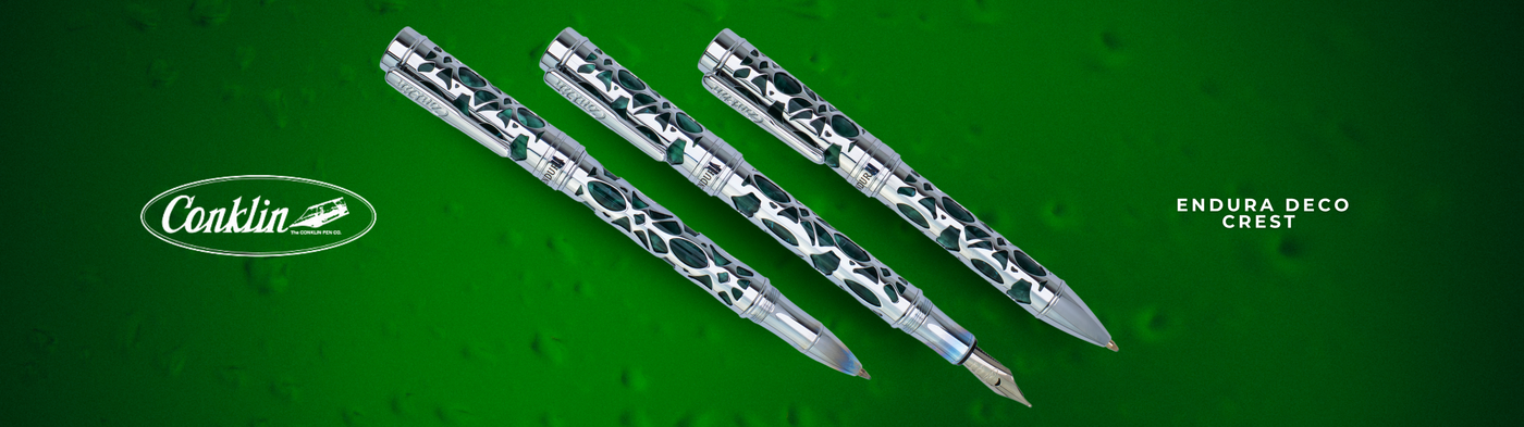 Conklin Endura Deco Crest Green Collection