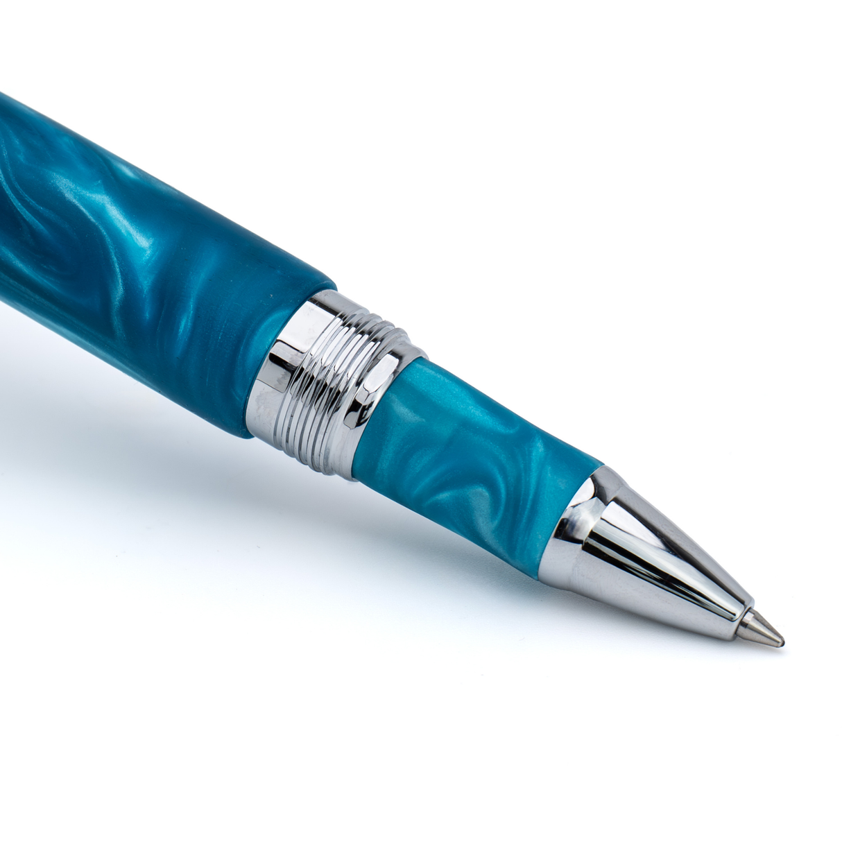 Conklin 1898 Spectra Fusion BLUE CHROME TRIM Rollerball Pen Collection