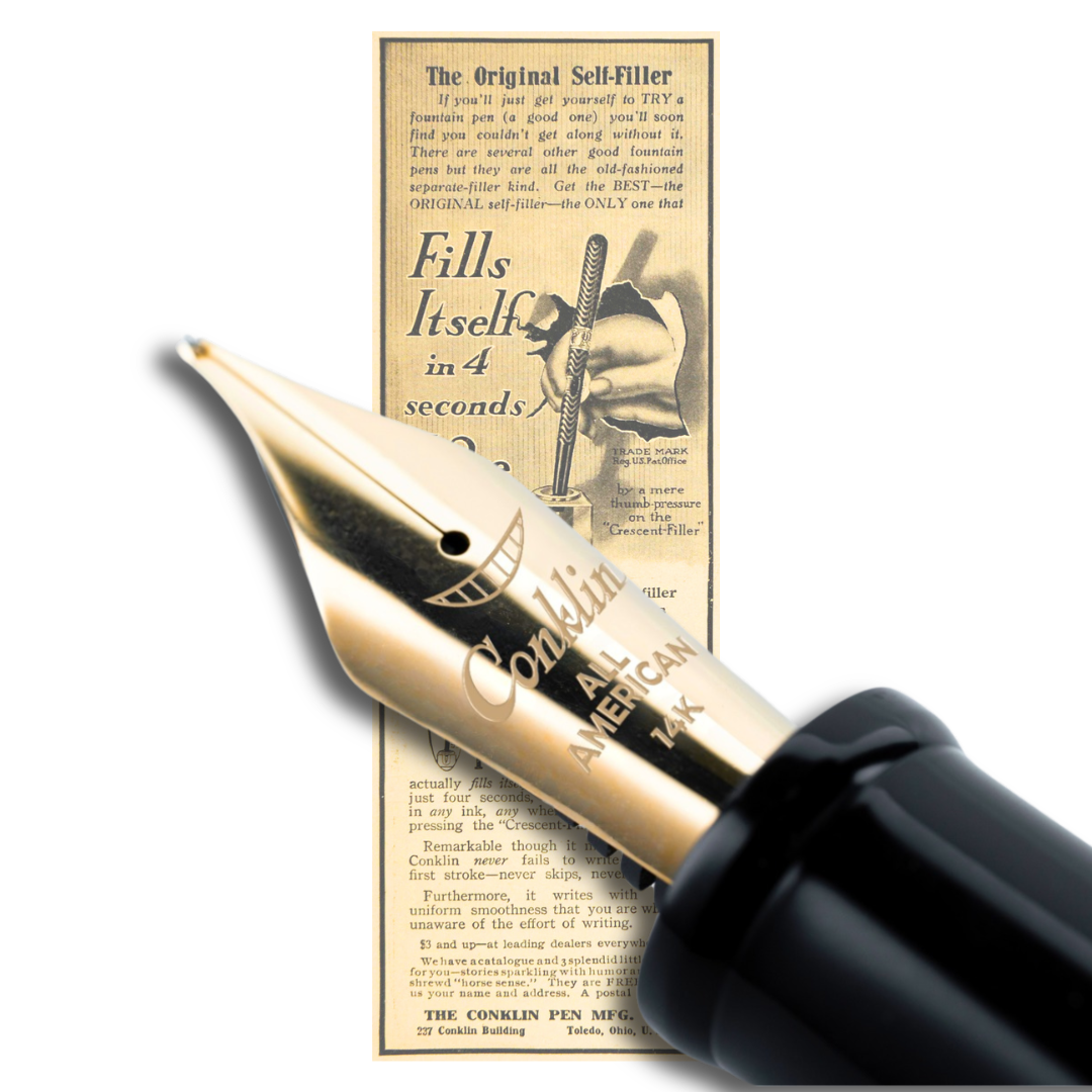 Conklin Nozac Green Saft Celluloid Limited Edition - Fountain Pen