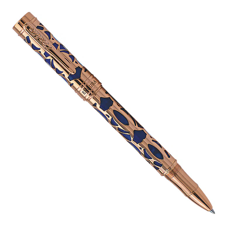 Conklin Endura Deco Crest Blue & Rose Gold Rollerball