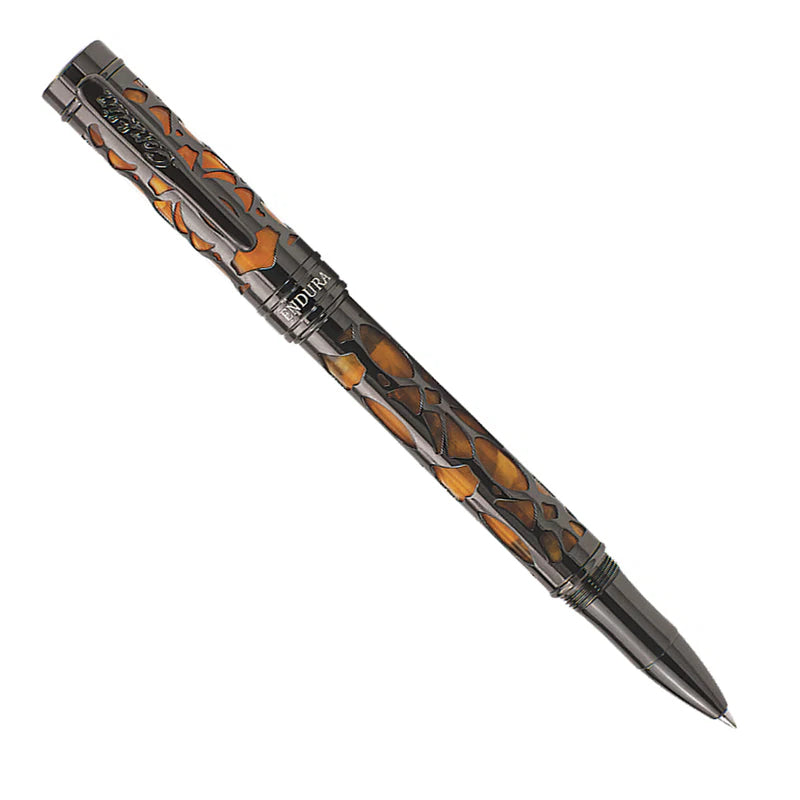 Conklin Endura Deco Crest Gunmetal & Orange Rollerball