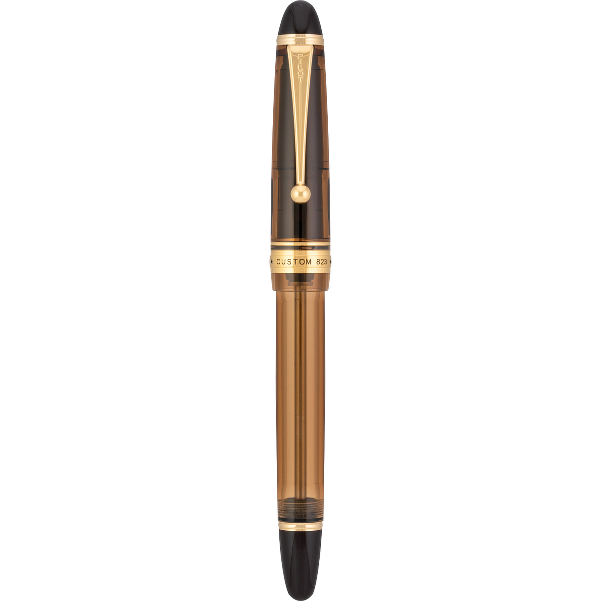 Pilot & Namiki Custom 823 Amber Fountain Pen - Capped