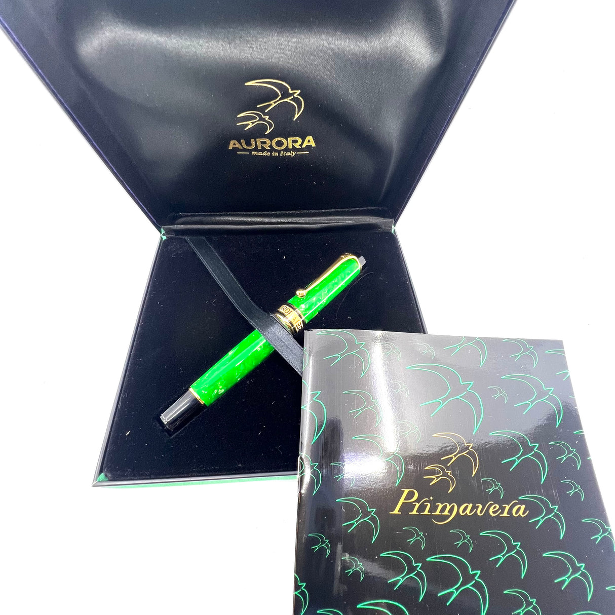 Aurora Verde e Oro Primavera Rollerball Limited Edition circa 2004
