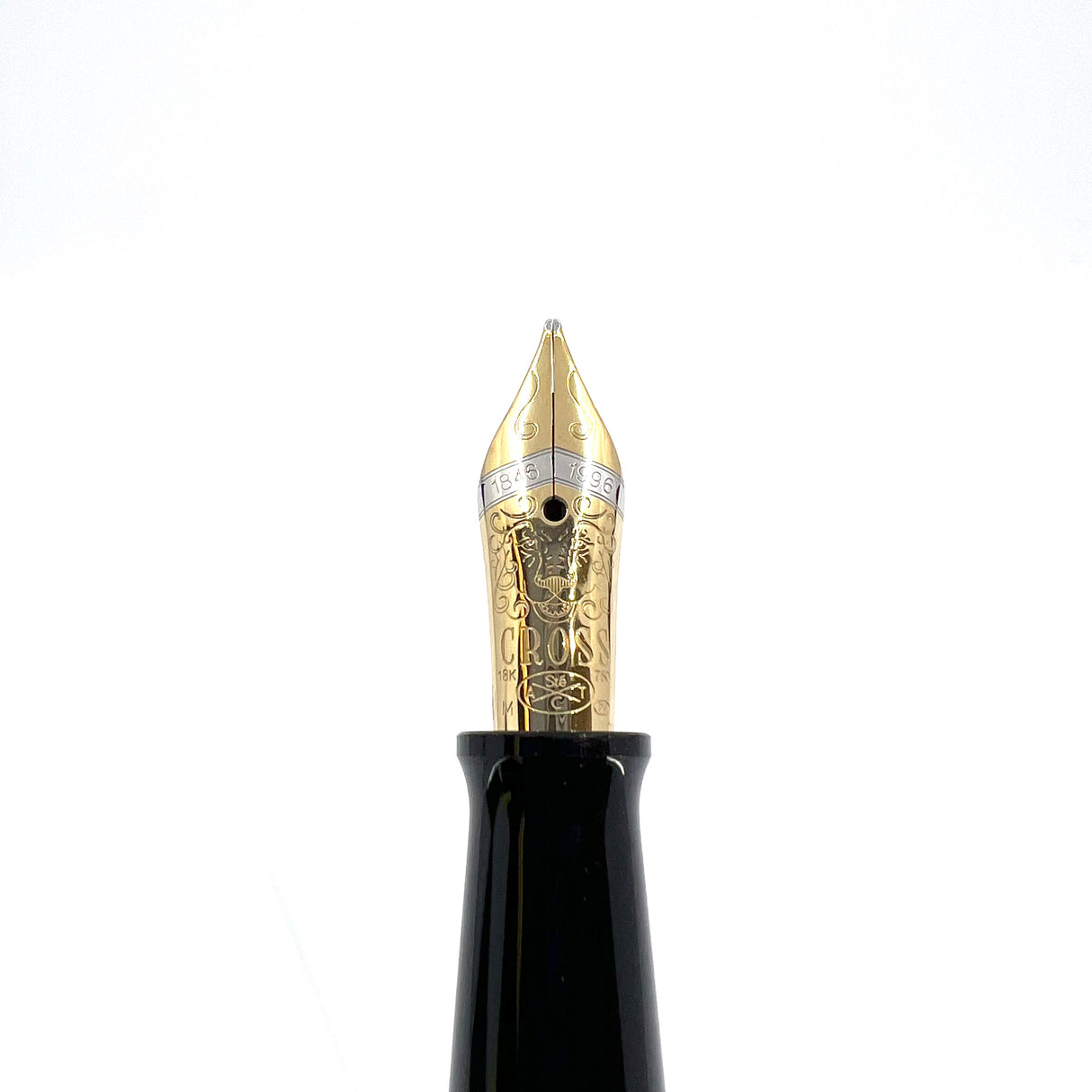 Cross 150th Anniversary Limited Edition Art Deco Sterling Silver Fountain Pen (1996) - Medium 18kt Gold Nib - MINT Condition with Complete Original Packaging