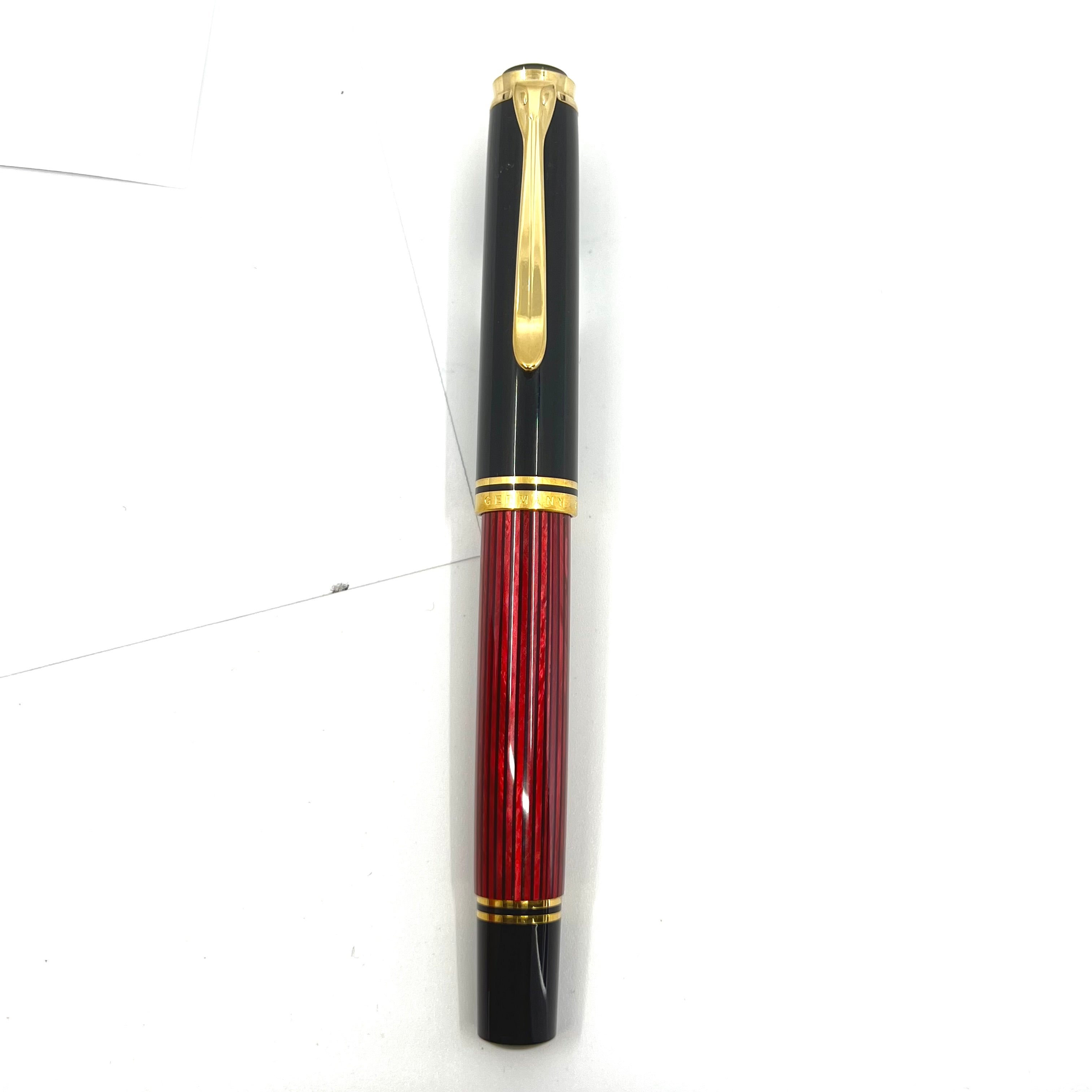 Pelikan Souveran R800 Red Striped Rollerball – Fountain Pen Hospital