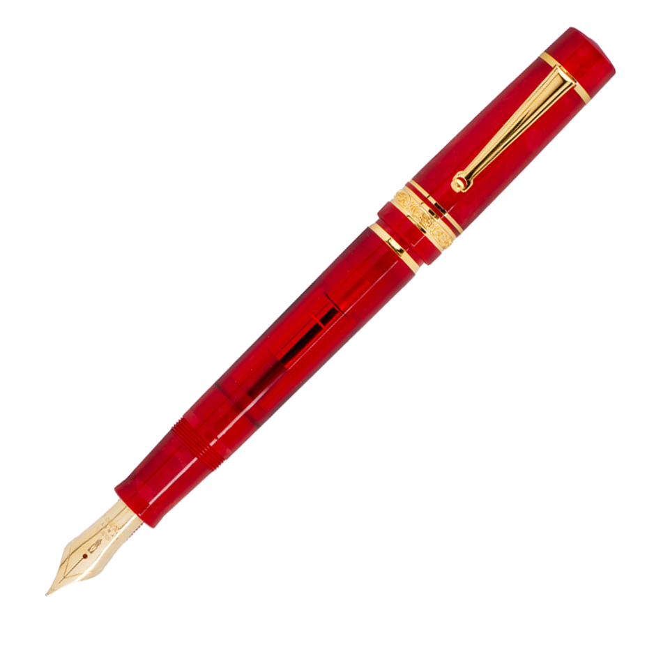 Delta Nobile Red Fountain Pen 18kt Nib Fountain Pen Hospital