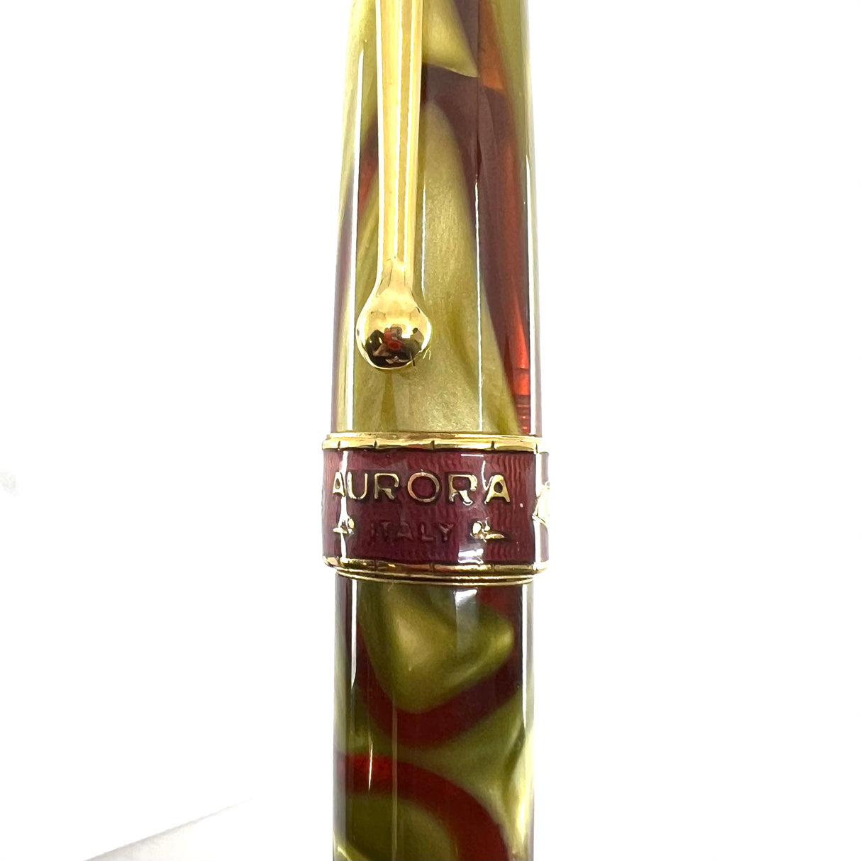 Aurora Oceania Limited Edition Optima Fountain Pen #4185 - Fine 18kt Rose Gold Nib