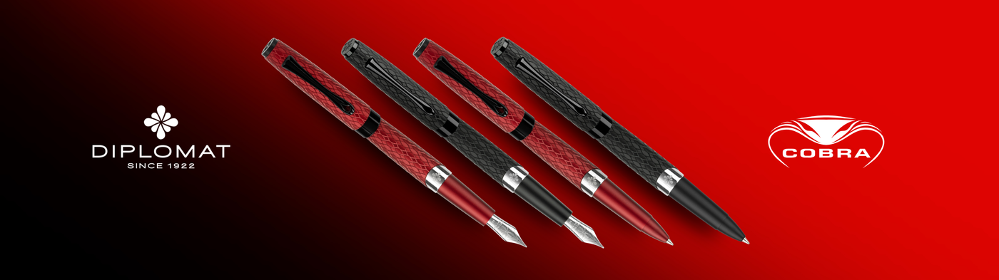 Diplomat Cobra Guilloche Fountain Pen Collection
