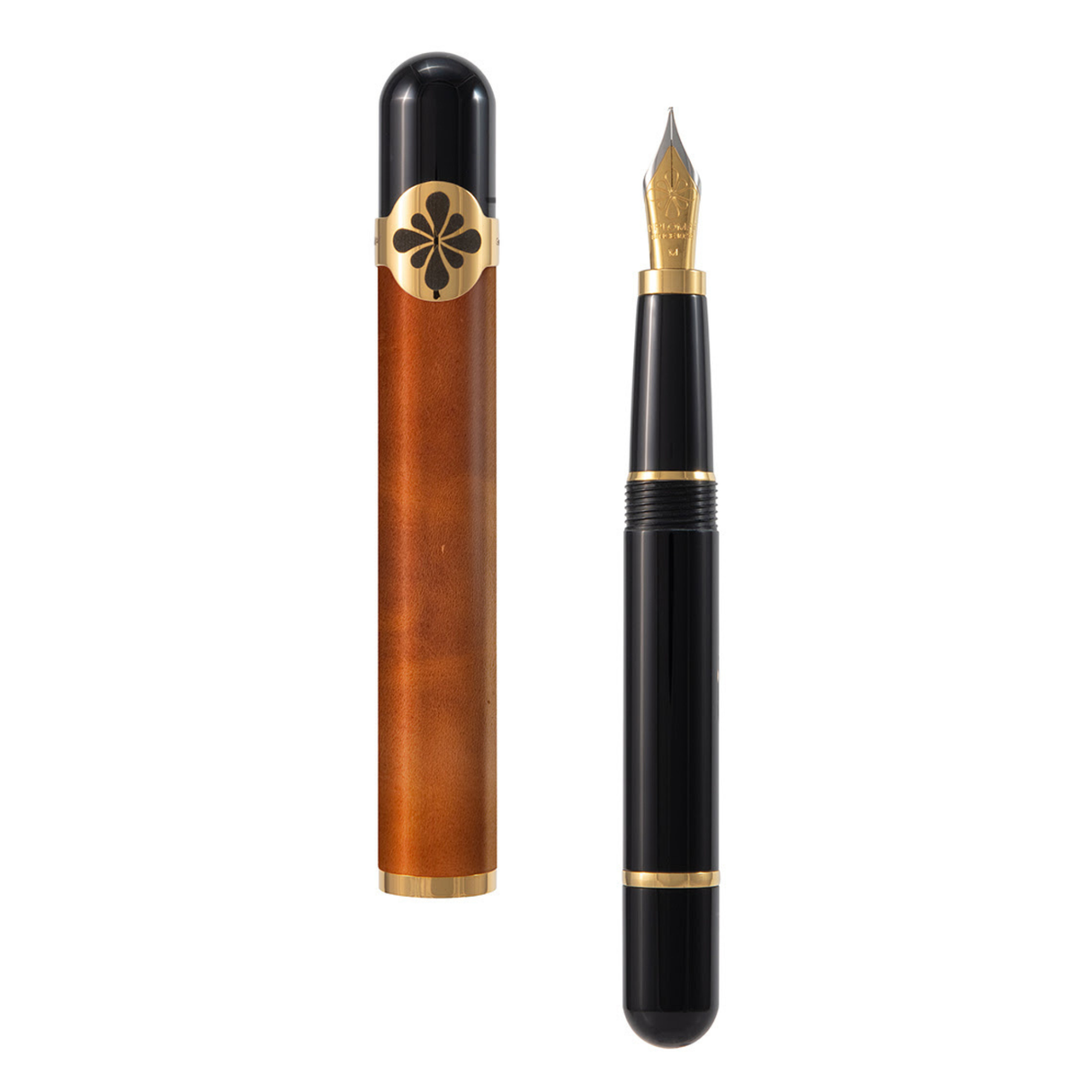 Diplomat XO Tiple 5 Camel Leather and Racing Green Lacquered Fountain Pen collection