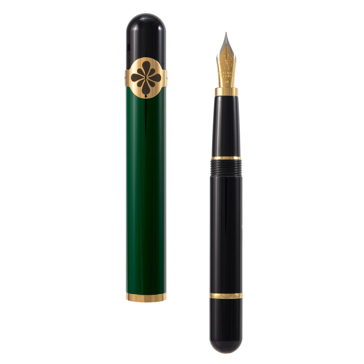 Diplomat XO Tiple 5 Camel Leather and Racing Green Lacquered Fountain Pen collection
