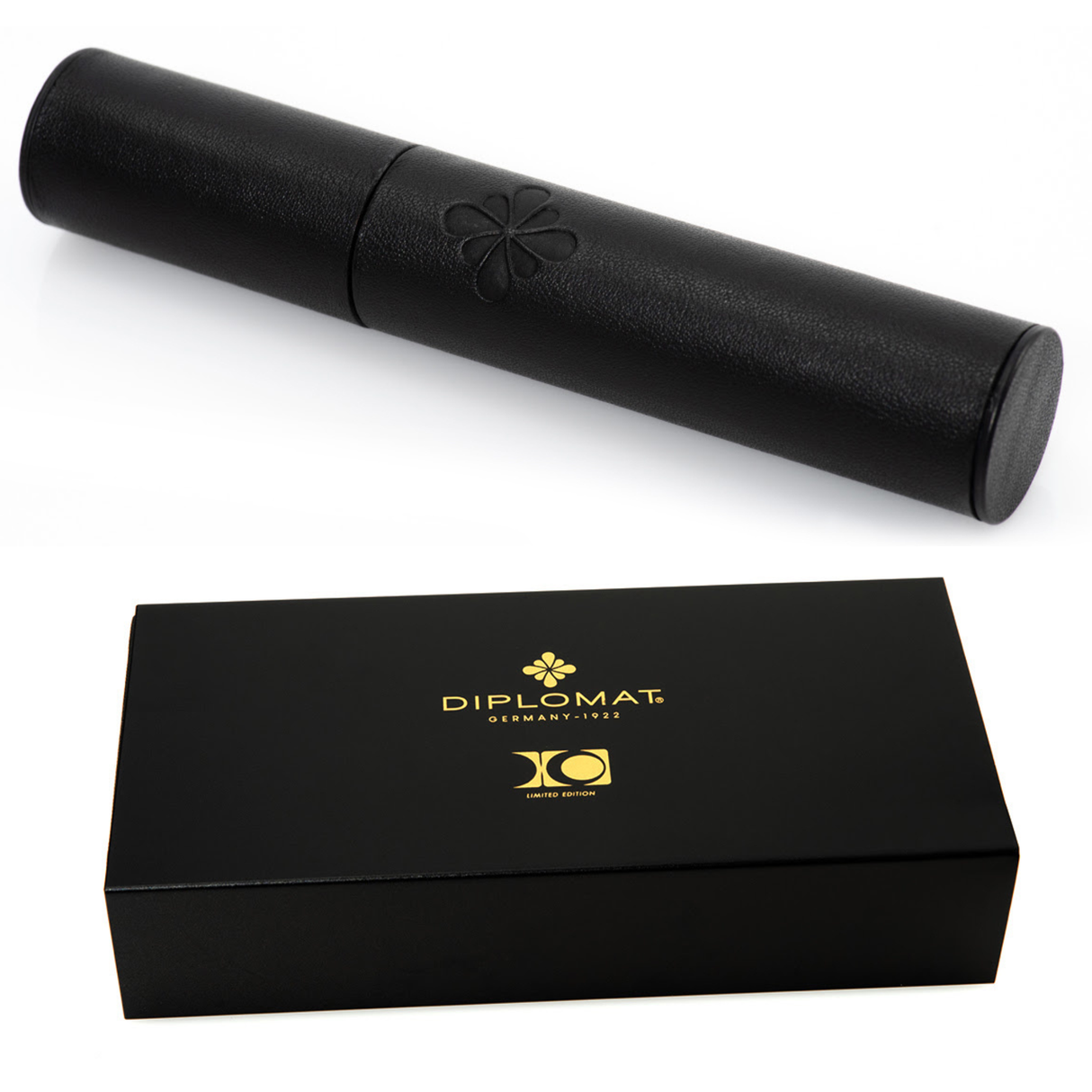 Diplomat XO Tiple 5 Camel Leather and Racing Green Lacquered Fountain Pen collection