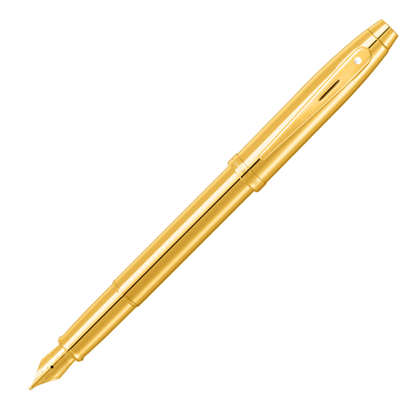 Sheaffer 100 PVD Gold w/PVD Gold Trim - Fountain Pen