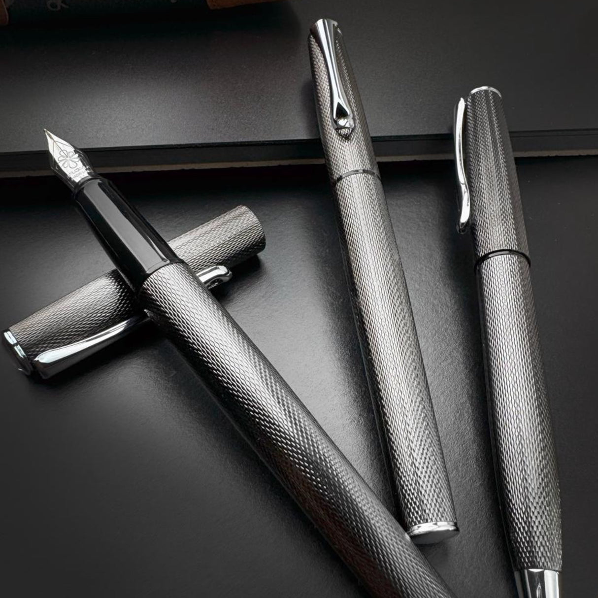 Diplomat Esteem Black Barley collection - Fountain Pen