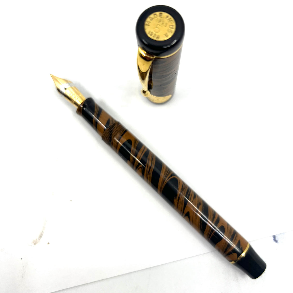 Bexley Ebonite Tobacco/Smoke 5th Anniversary Collection Fountain Pen