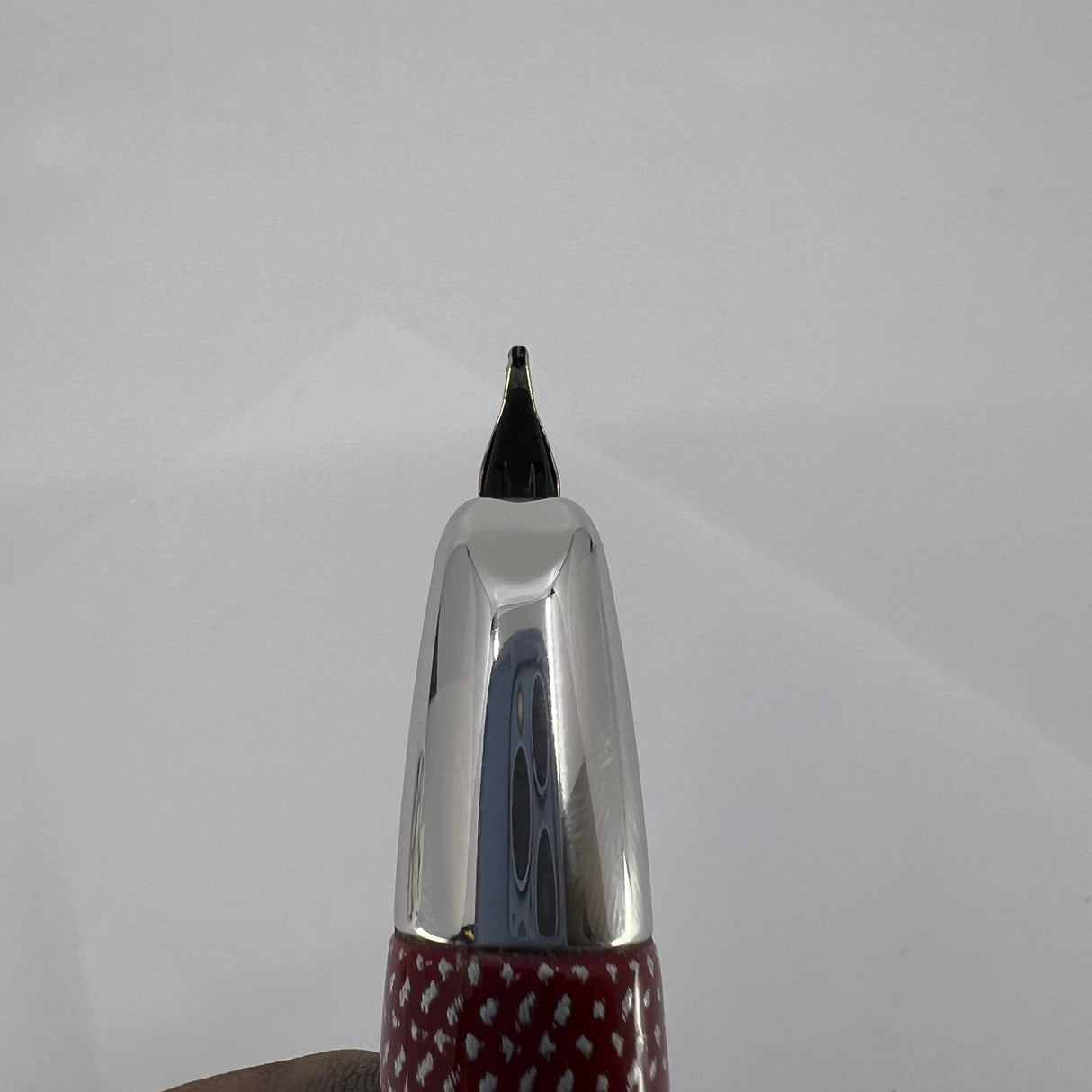 Pilot Vanishing Point Red Carbonesque Fountain Pen - Medium 18kt Gold Nib