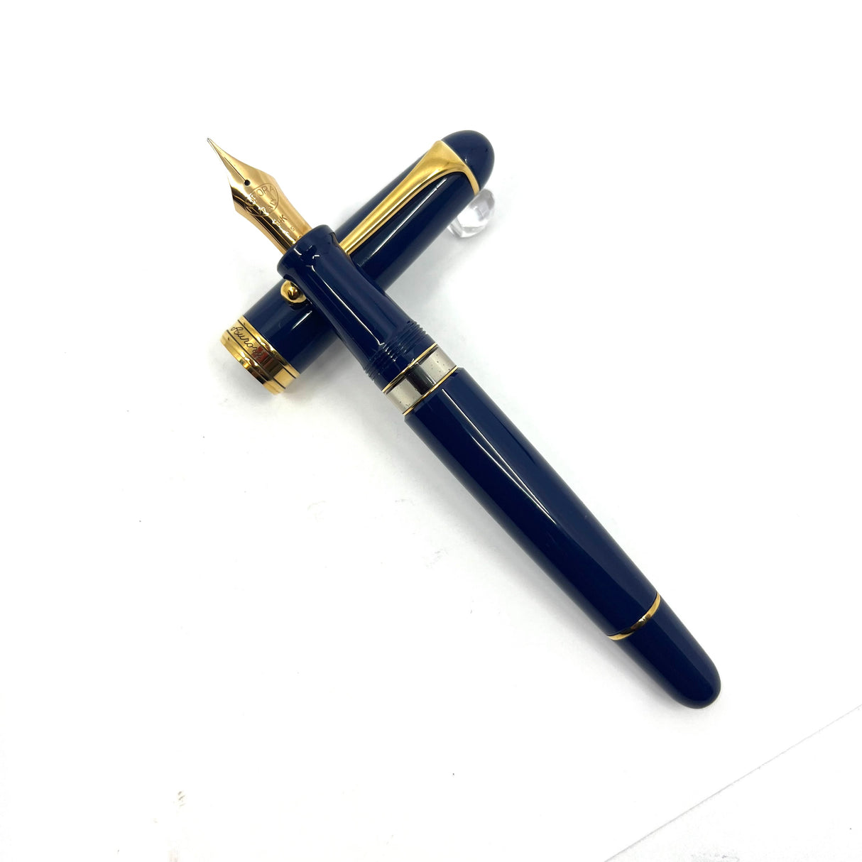 Aurora Large #88 Navy Blue 70th Anniversary Limited Edition Fountain Pen - Flexy Fine 14K Nib