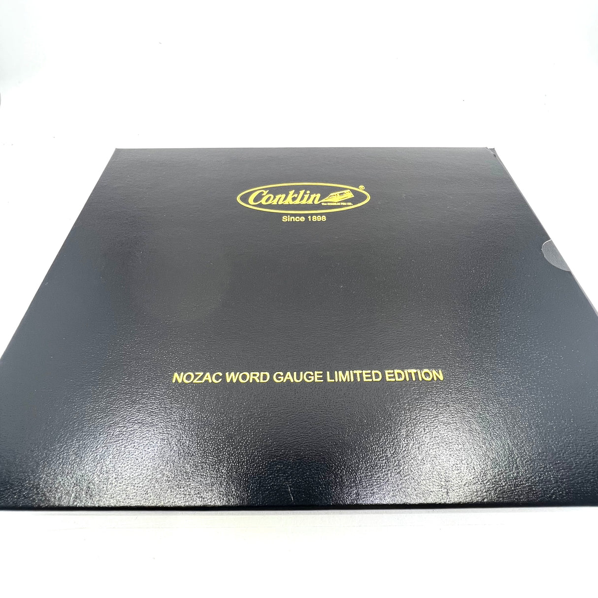 Conklin Nozac Word Gauge Demonstrator Blue and Red Celluloid (made by Visconti circa 2006) i- Broad 18kt Gold Nib