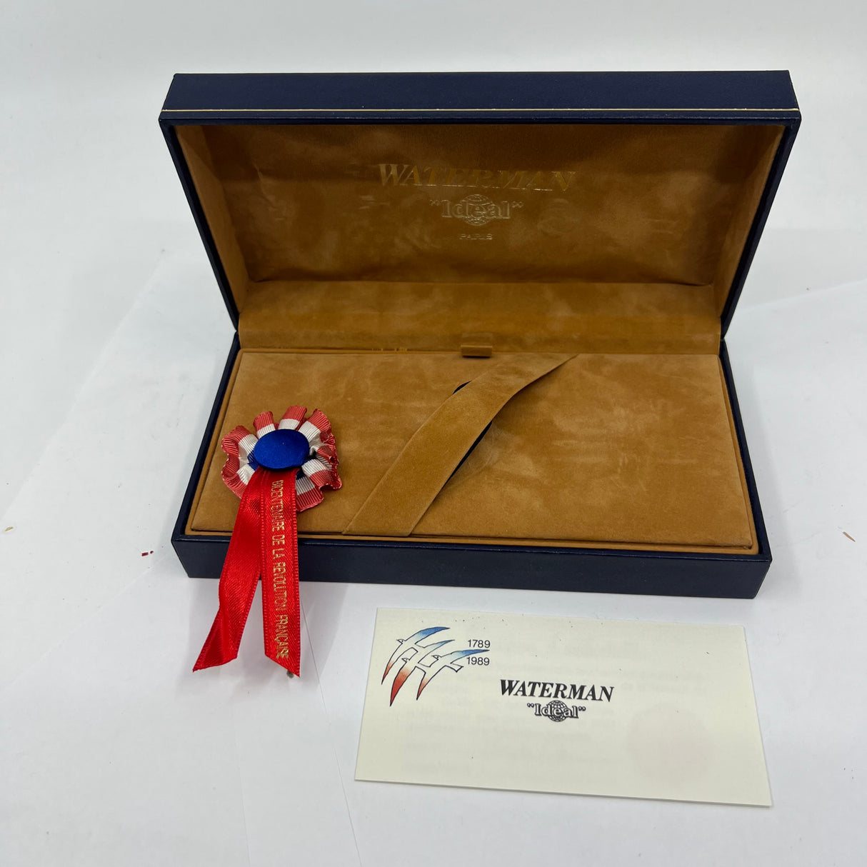 Waterman French Bi-Centennial LeMans Set - #100 Fountain Pen & Matching Ballpoint - Extra Fine 18 Kt Gold Nib