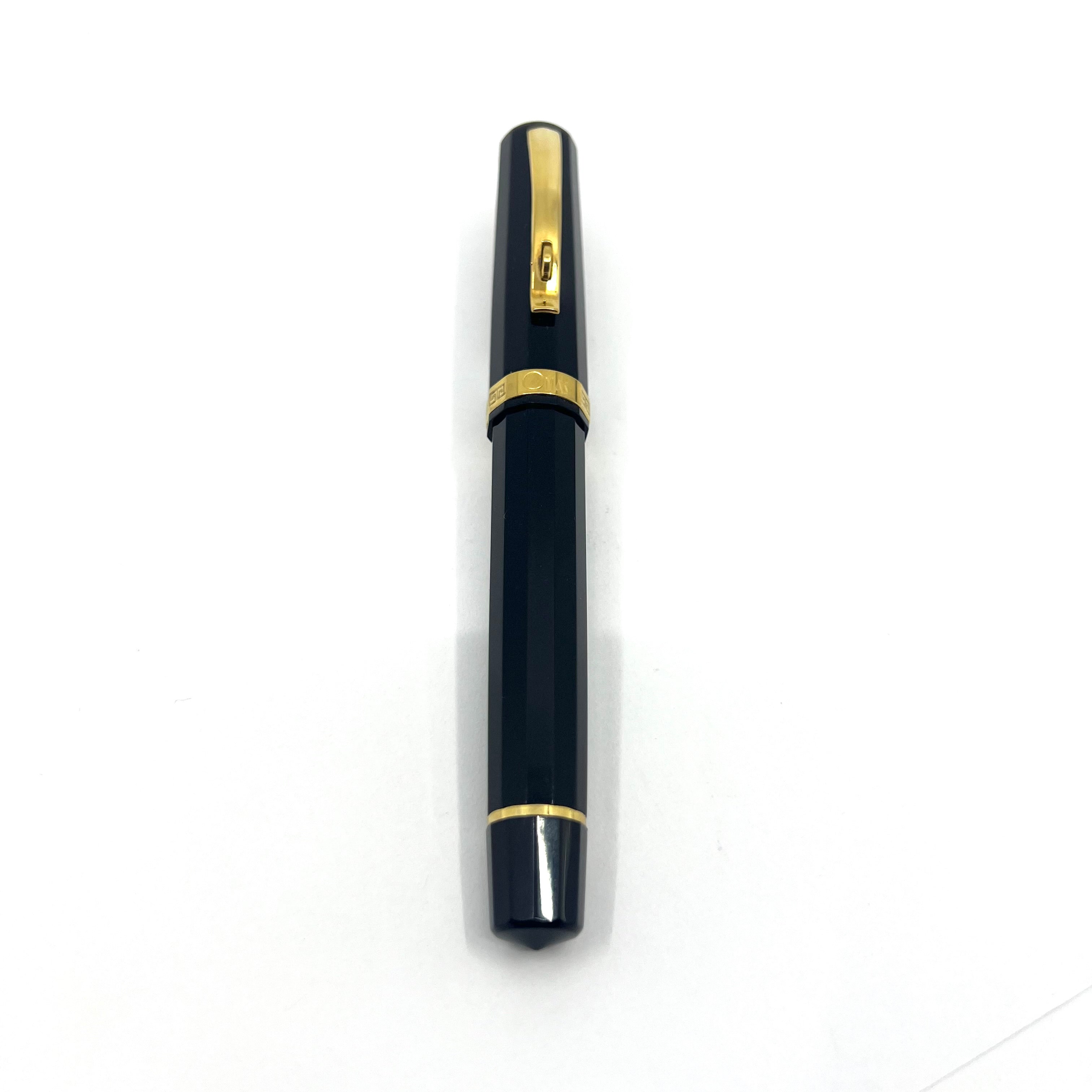 OMAS Oversized Facetted Black Resin Paragon Fountain Pen