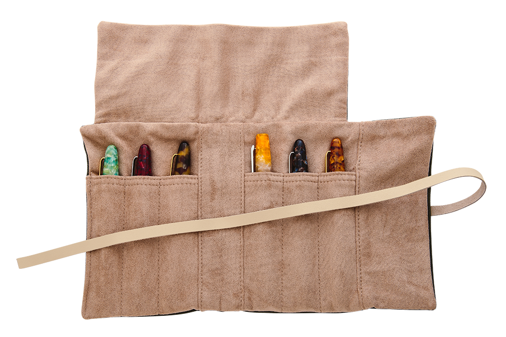 Esterbrook Travel Accessories Pen Roll Army Green - Pen Wrap