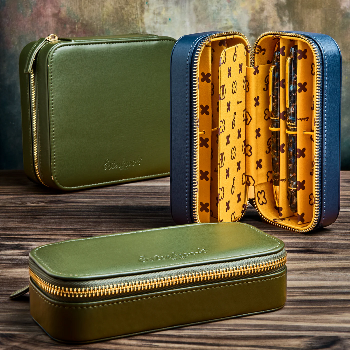 Esterbrook Pen Nook Dandelion Blue and Moss Green Collection