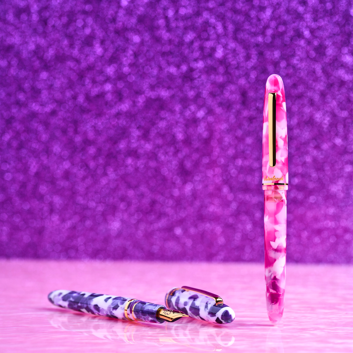 Esterbrook Estie Bestie Fountain Pen Bubble Gum Pink & Sugar Plum Purple Collection