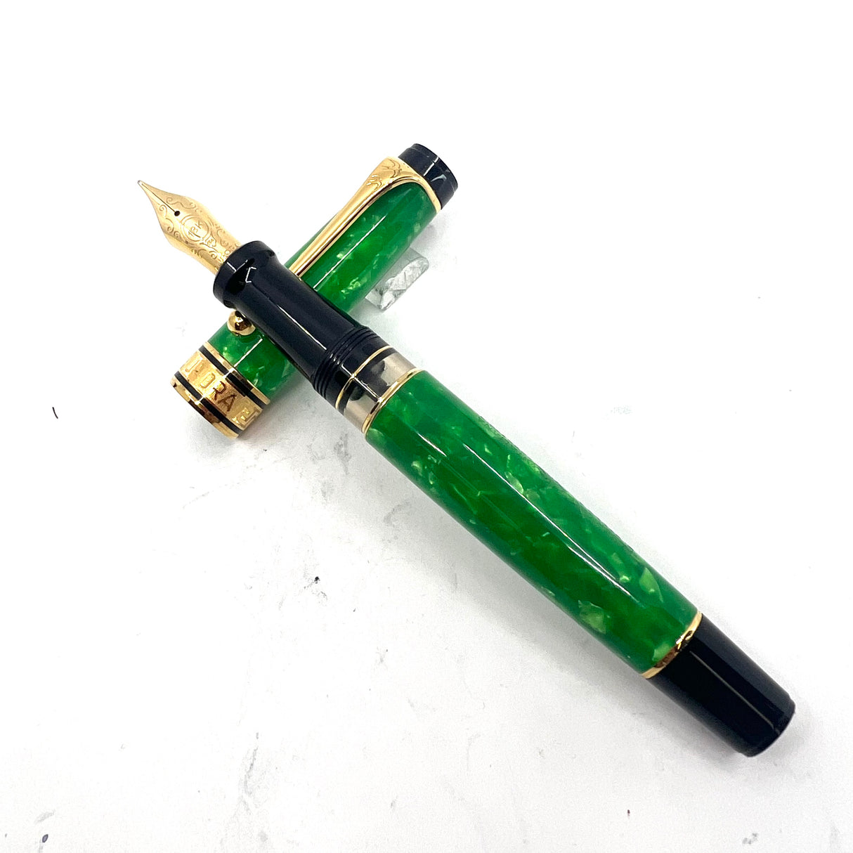 Aurora Optima Primavera Marbled Green Limited Edition Fountain Pen