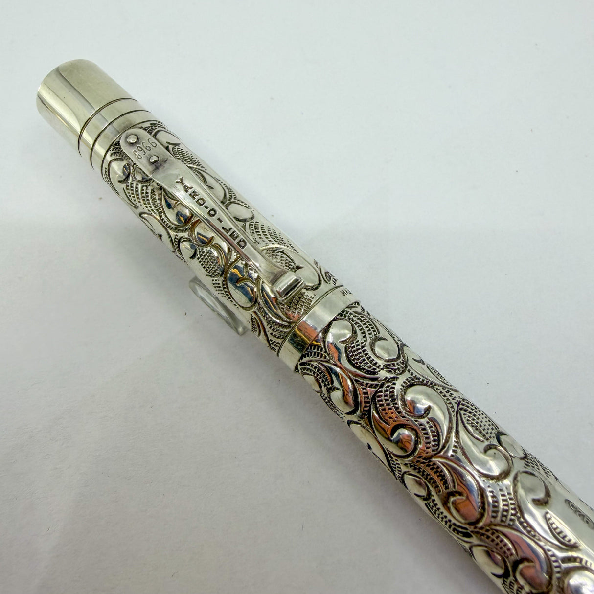 Yard-O-Led Beautifully Engraved Sterling Silver Victorian Grand Rollerball