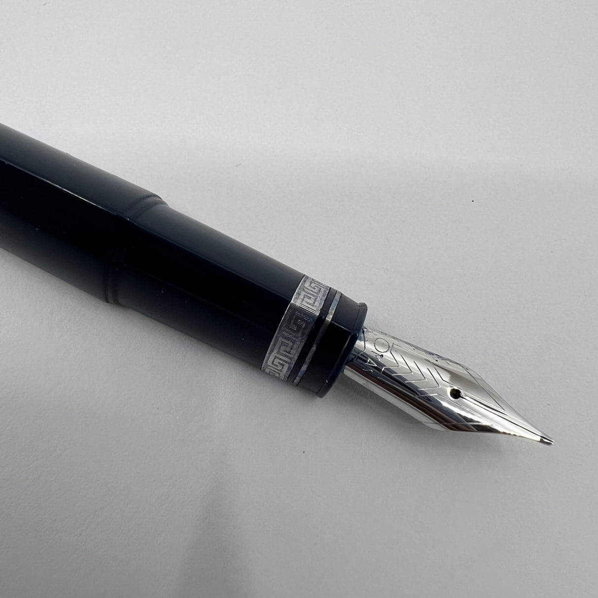 OMAS Blue #360 Triangulated Fountain Pen - Medium 18kt Gold Nib