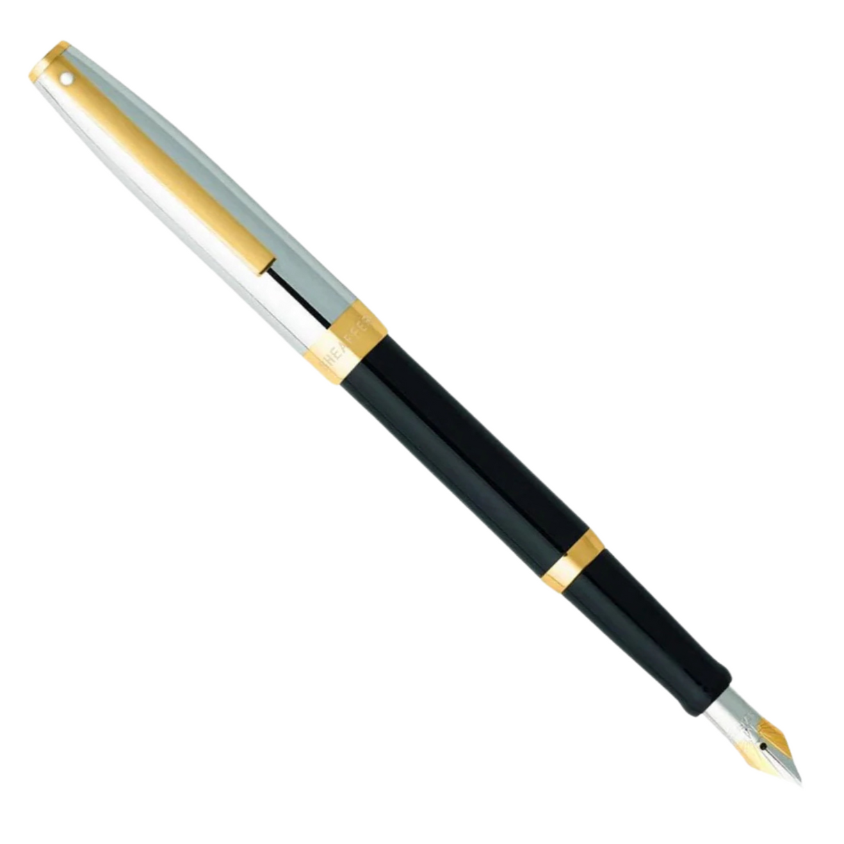 Sheaffer® SAGARIS 9475 Gloss Black Barrel and Chrome Cap w/ Gold Tone Trim Fountain Pen