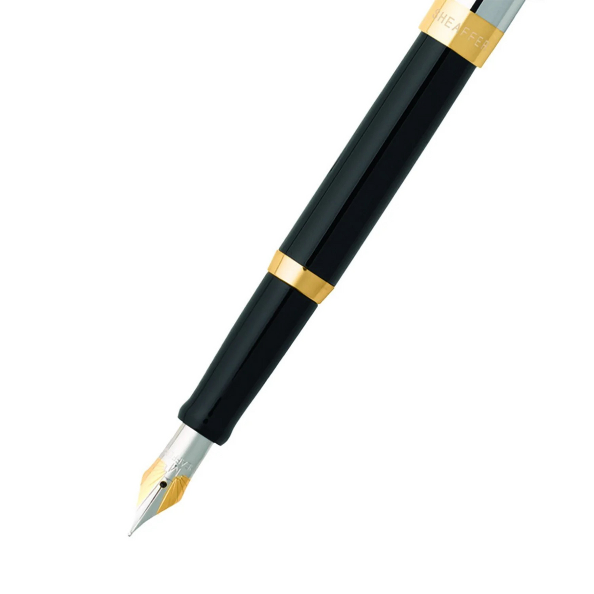 Sheaffer® SAGARIS 9475 Gloss Black Barrel and Chrome Cap w/ Gold Tone Trim Fountain Pen