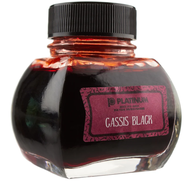 Platinum Classic Bottled Ink Cassis Black 60cc