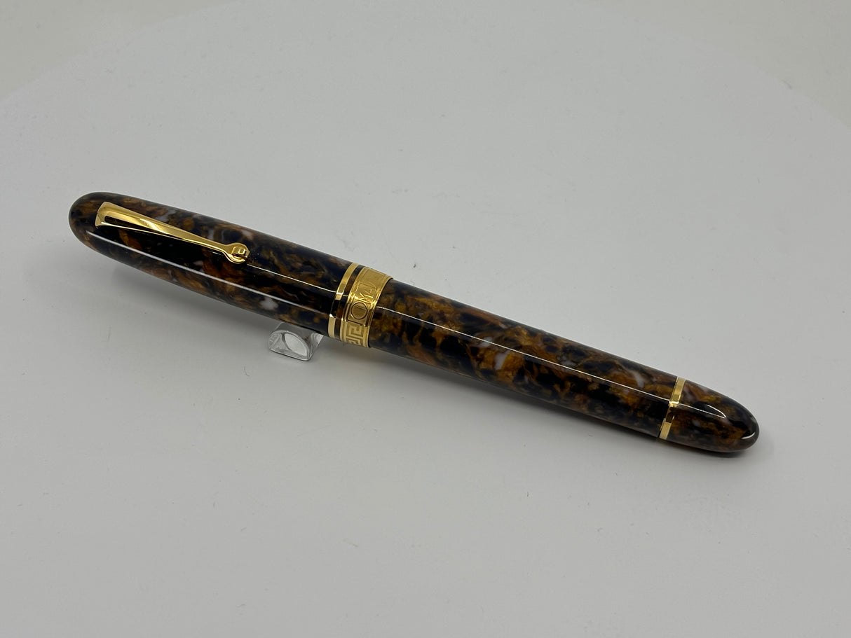 Omas Gran Ogiva "222" Celluloid Blue Saffron Limited Edition - Fountain Pen