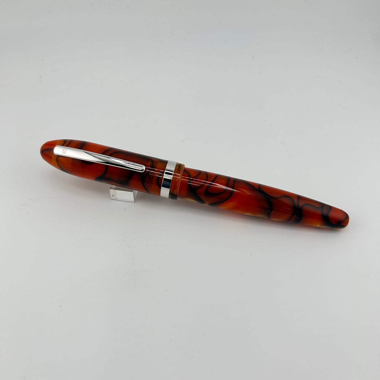 Laban Mento Orange Tiger Pearl - Oversize Pen! - Fountain Pen