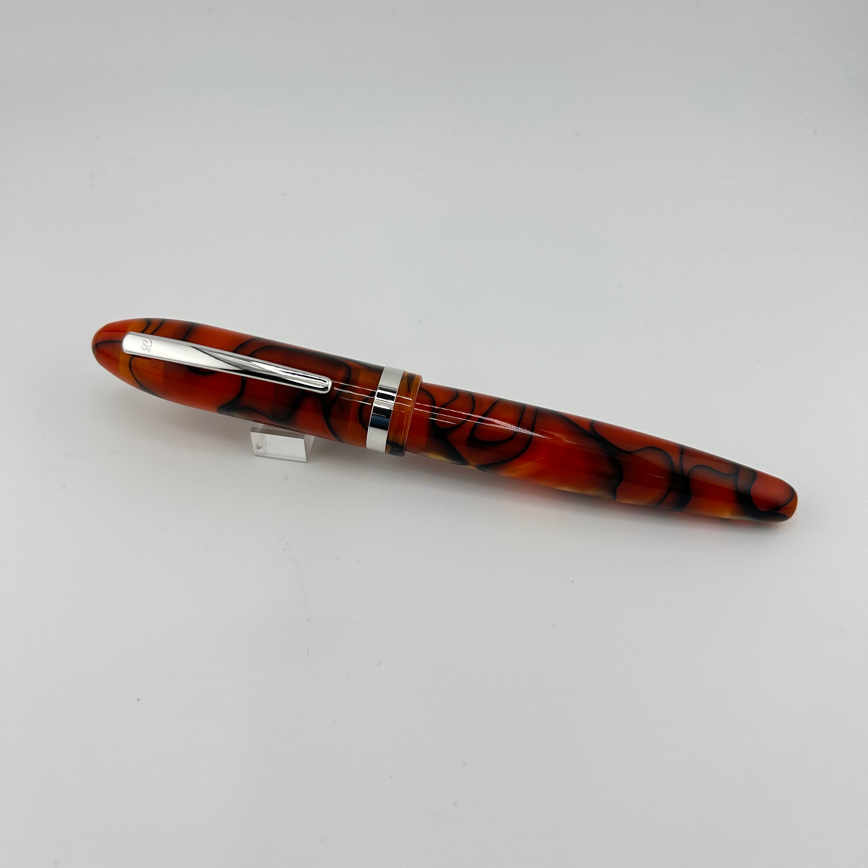 Laban Mento Orange Tiger Pearl - Oversize Pen! - Fountain Pen