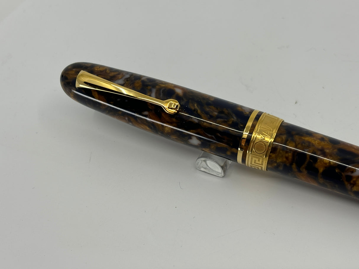Omas Gran Ogiva "222" Celluloid Blue Saffron Limited Edition - Fountain Pen