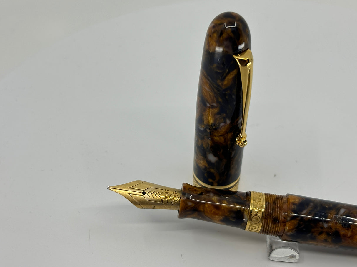Omas Gran Ogiva "222" Celluloid Blue Saffron Limited Edition - Fountain Pen