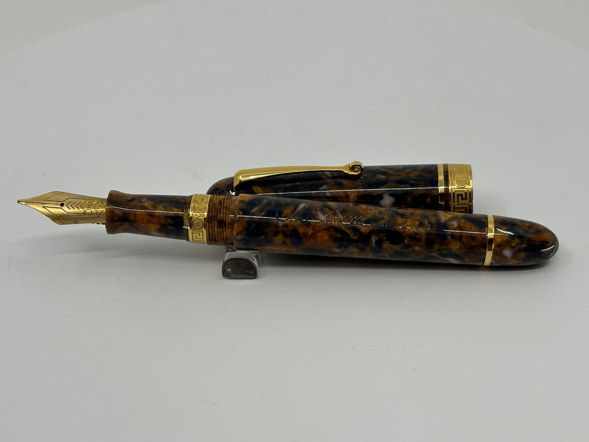 Omas Gran Ogiva "222" Celluloid Blue Saffron Limited Edition - Fountain Pen