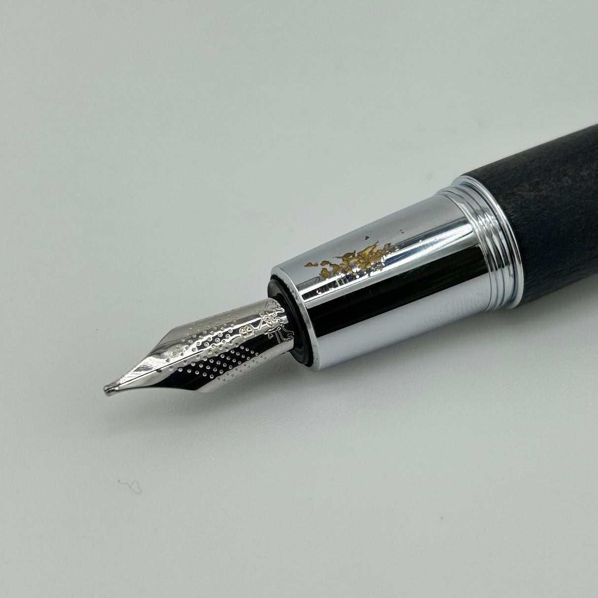 Graf Von Faber Castell E Motion Chrome And Wood - Fountain Pen
