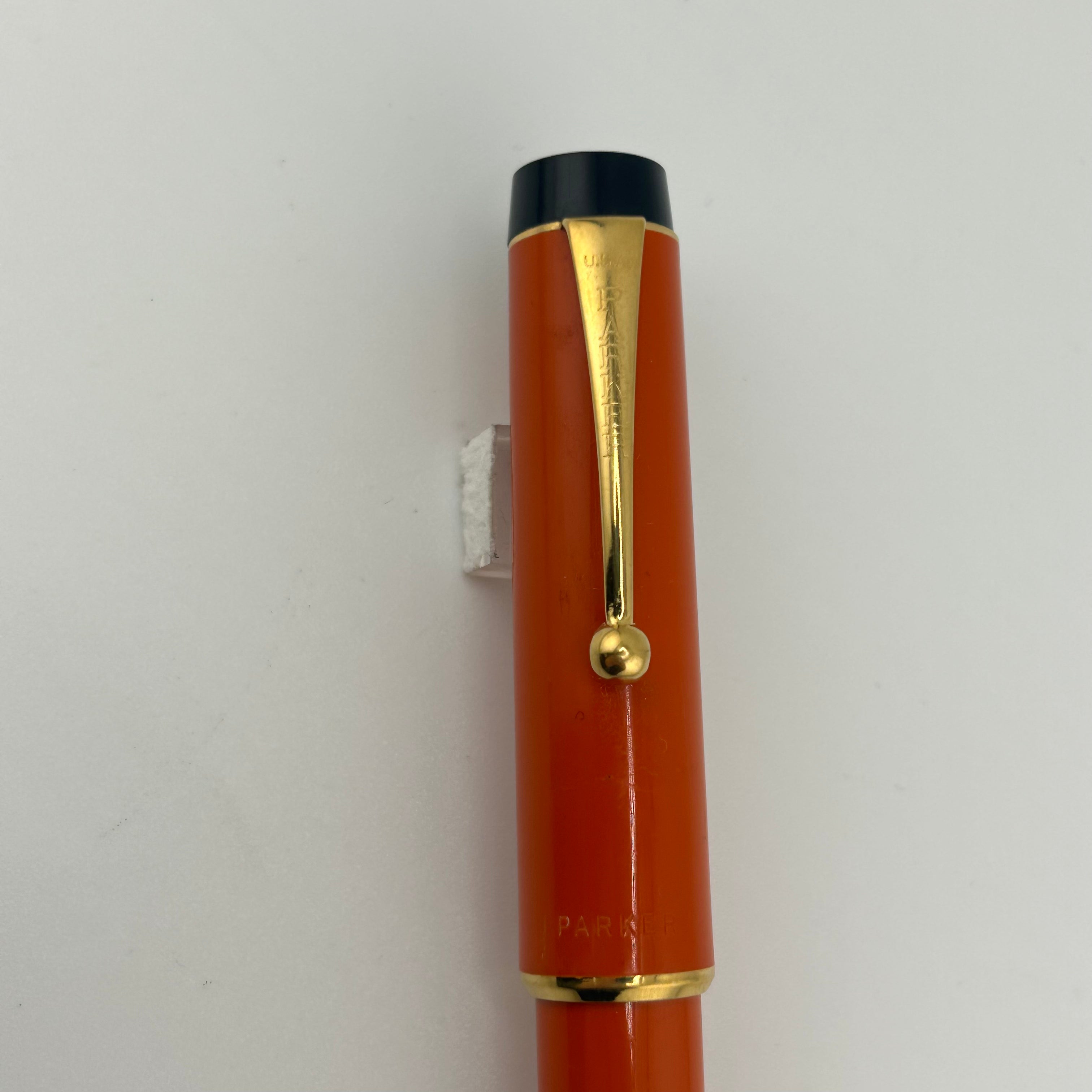 Parker "Big Red" Orange - Made In USA Circa 1970 - Rollerball
