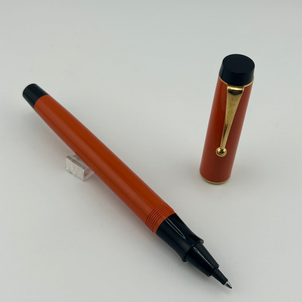Parker "Big Red" Orange - Made In USA Circa 1970 - Rollerball