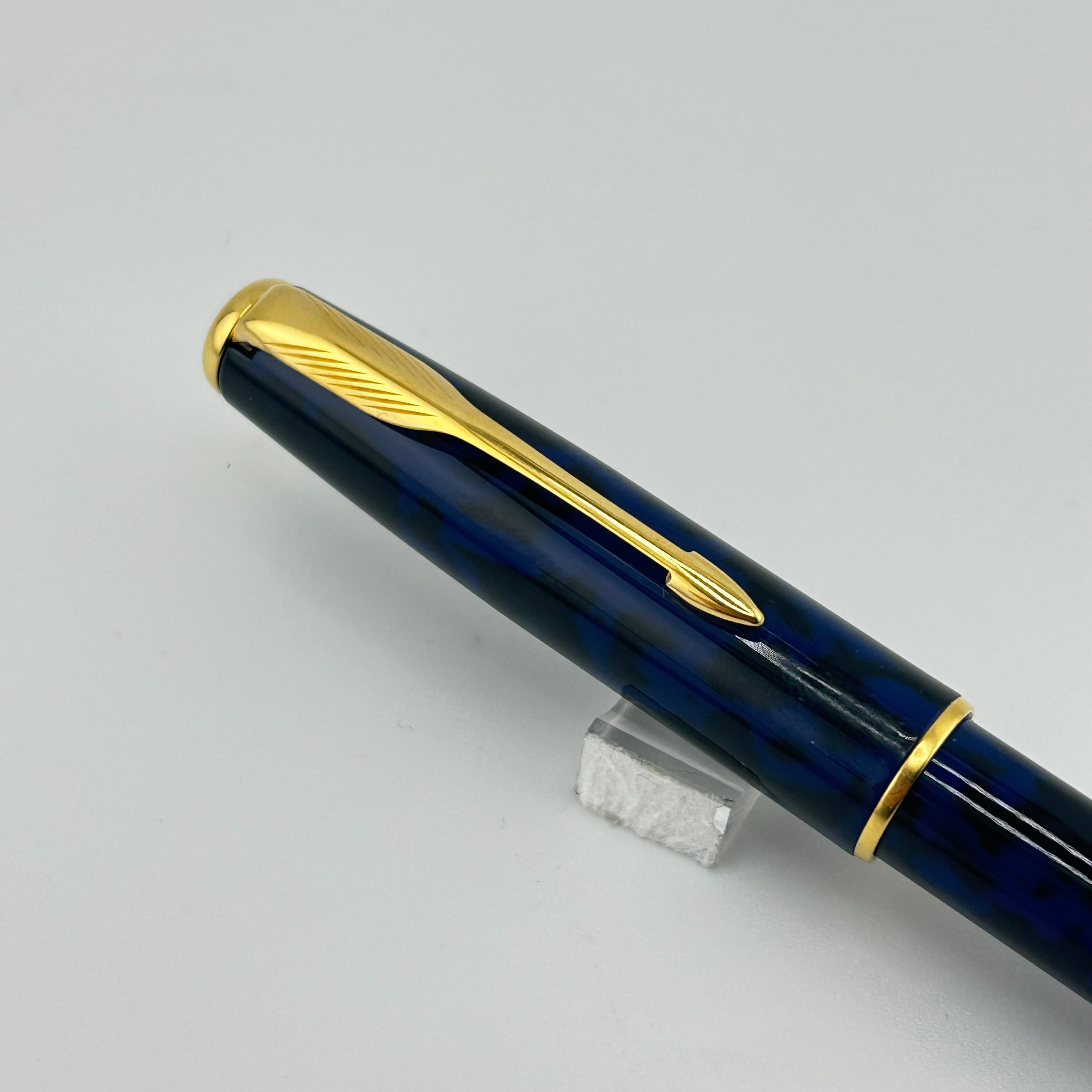 Parker Sonnet Premier Blue Marble Lacquer Made In France Circa 2002  - Fountain Pen