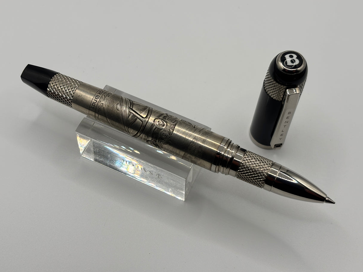 Bentley at Brooklands Special Edition Heavy Rollerball by Tibaldi (Italy) - Superb Sterling Silver .925 Overlay - Circa 2007