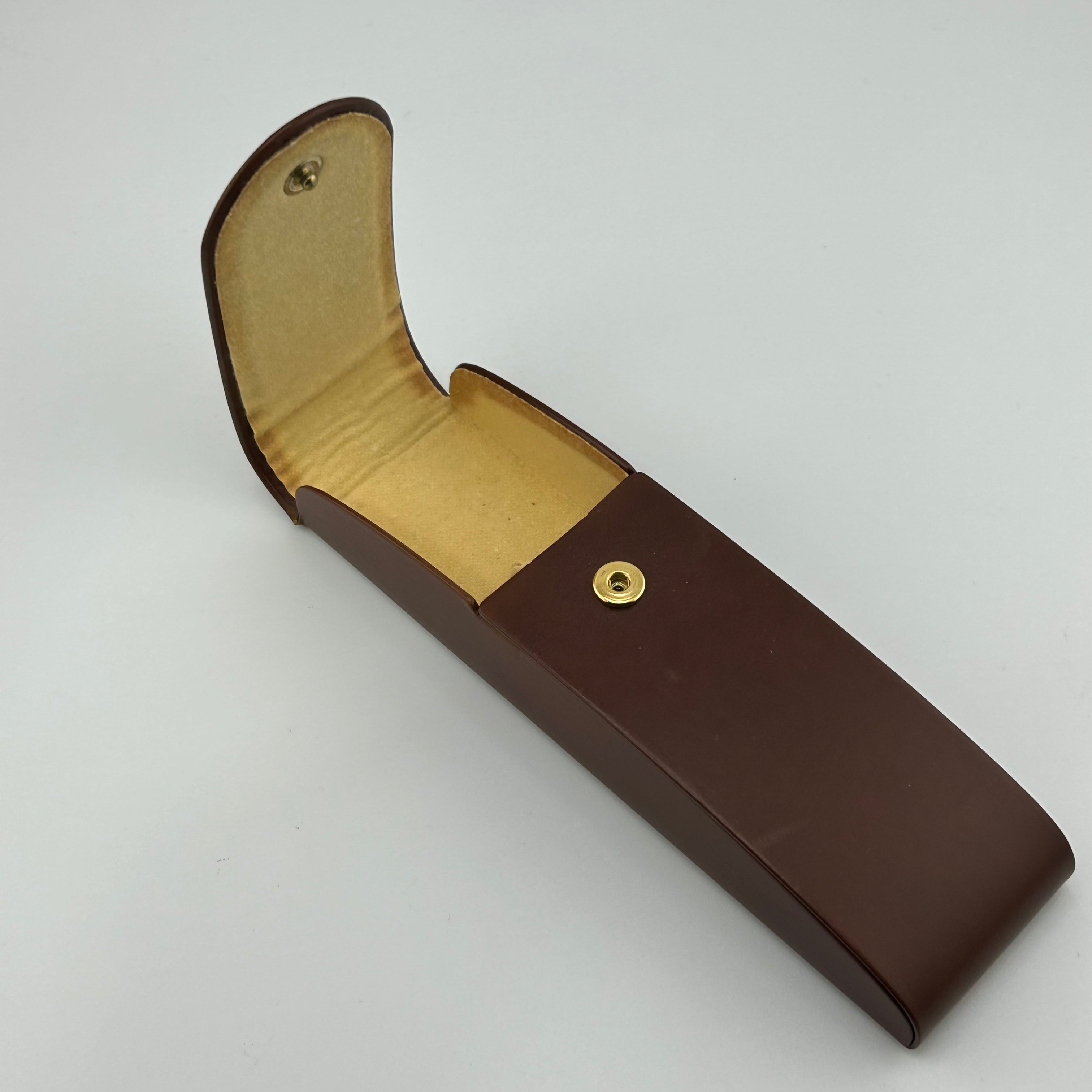 Omas Pen Pouch For 2 Pens Italian Brown Leather