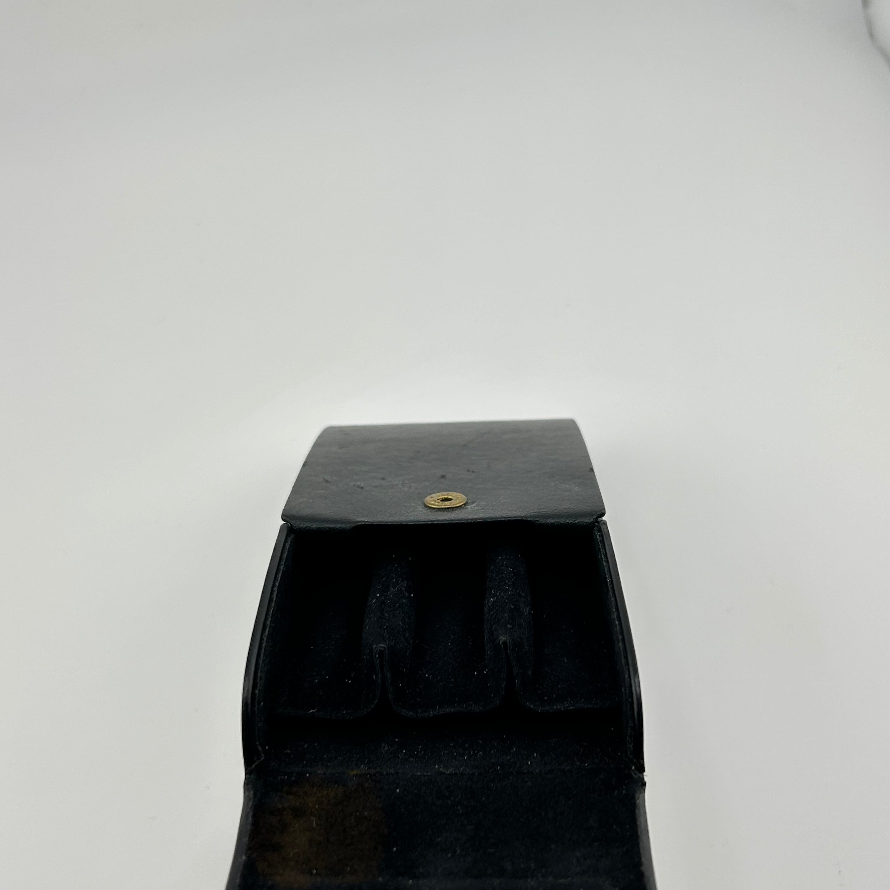 Omas Pen Pouch For 3 Pens Italian Blue Leather