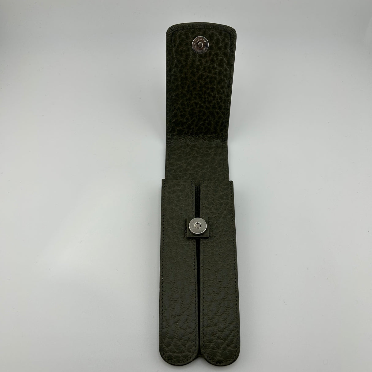 Montblanc Green Pen Pouch 2 Pens 100% top Italian Leather