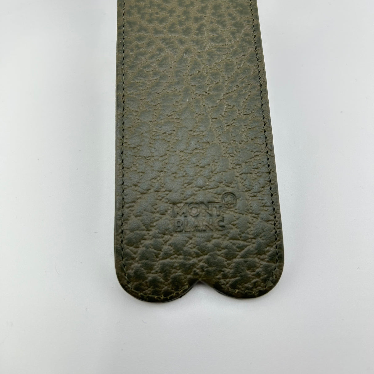 Montblanc Green Pen Pouch 2 Pens 100% top Italian Leather