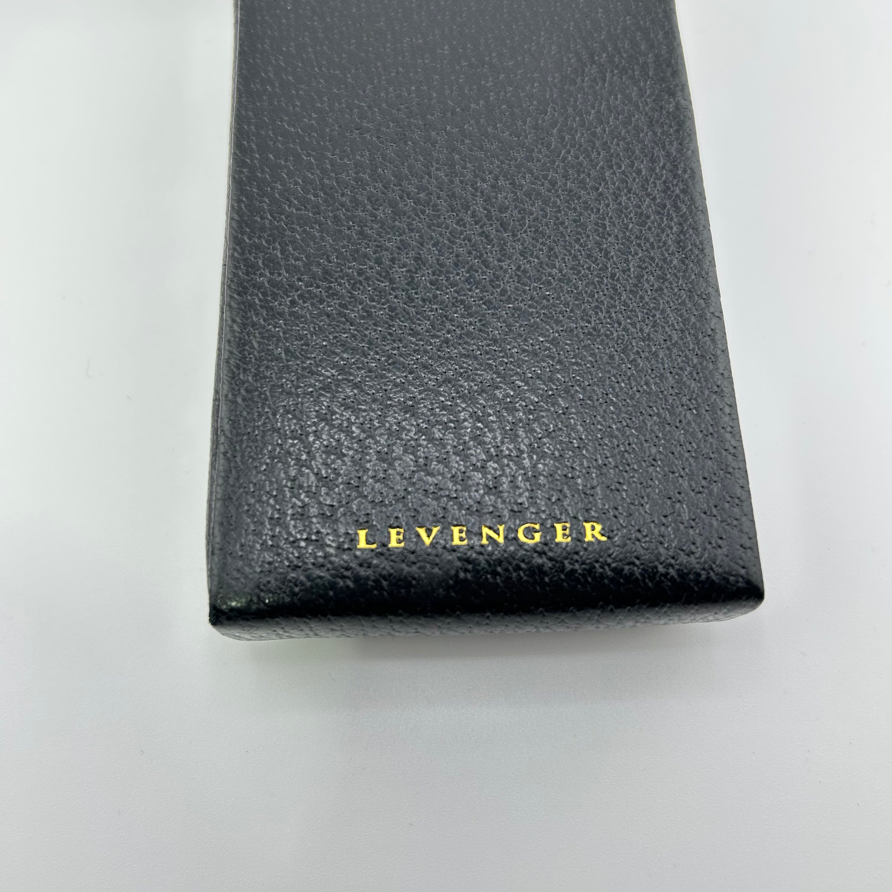 Levenger Pen pouch for 4 pens Leather