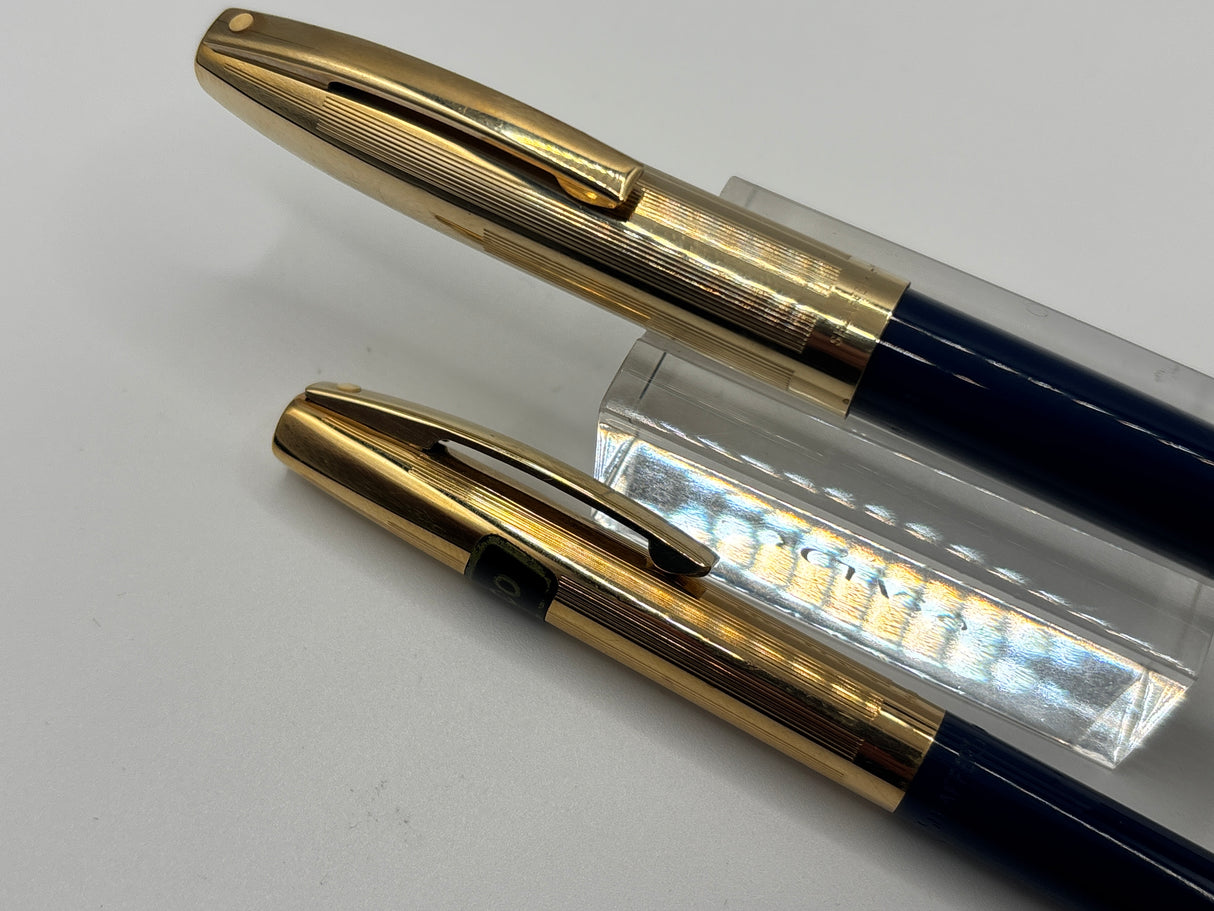 Sheaffer Imperial Navy Blue " NEW OLD STOCK SET " - Fountain Pen and Pencil